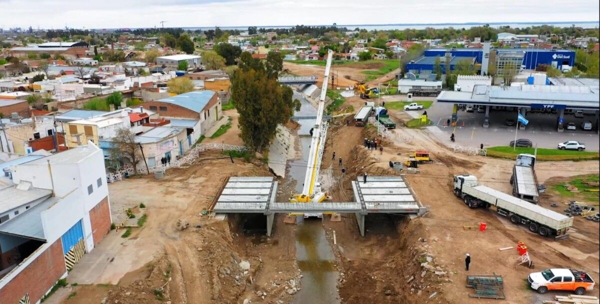 Avanza la construcción del nuevo puente en calle Don Bosco