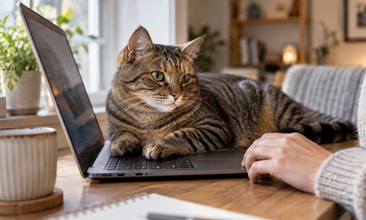 Por qué los gatos se suben a la computadora de sus dueños