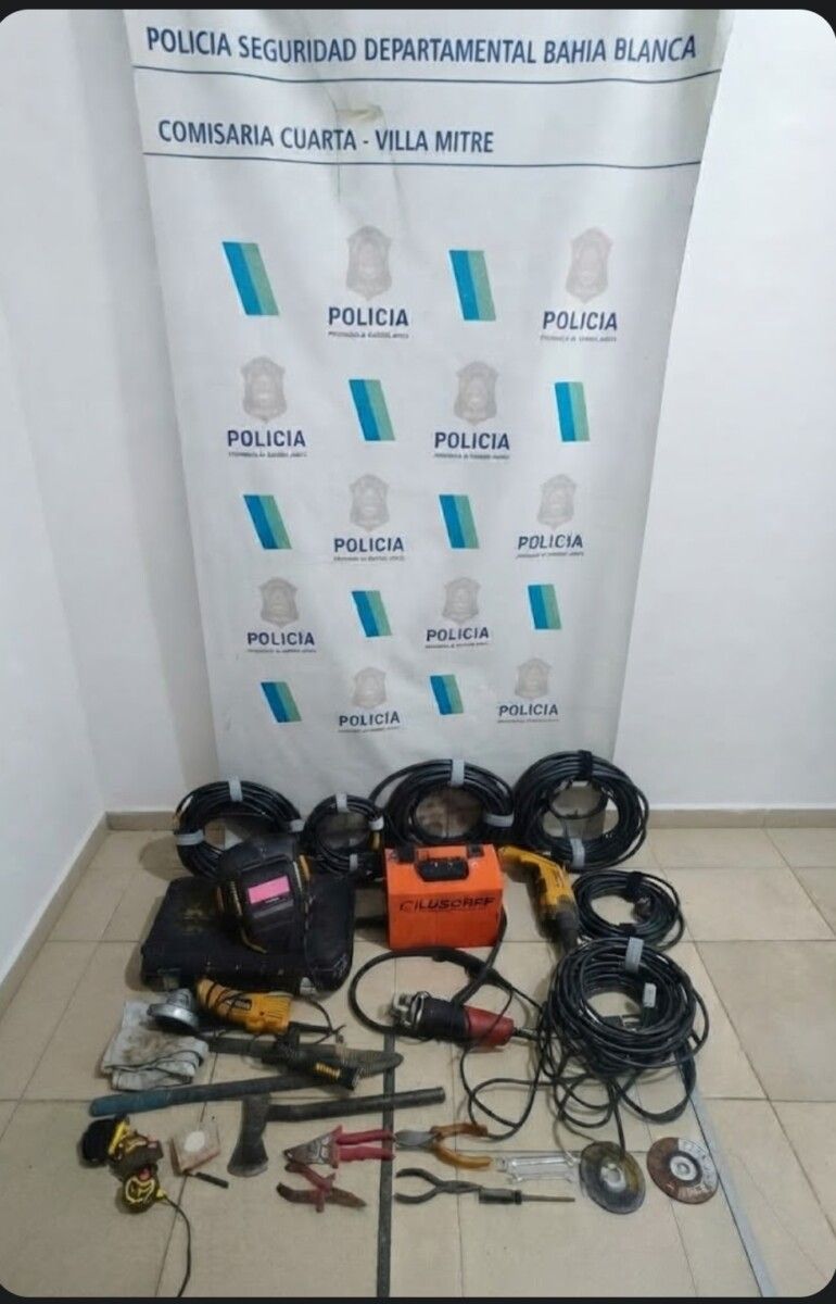 Detienen a joven con herramientas robadas en Bahía Blanca