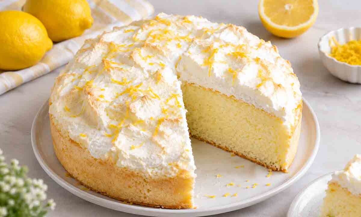 Receta de torta nube de limón: fácil y esponjosa