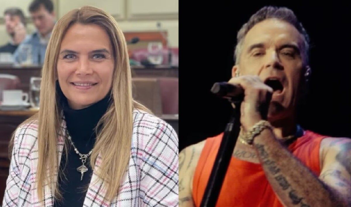 Robbie Williams recuerda su encuentro con Amalia Granata en show